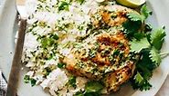 Coconut Lime Grilled Chicken and Rice