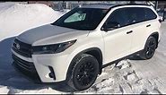 2019 Toyota Highlander Nightshade - review of features and full walk around