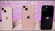 Pink, Starlight & Midnight iPhone 13 Unboxing & Comparison!