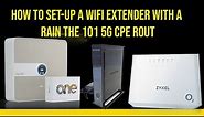 How to set-up a WiFi extender with a Rain The 101 5G Cpe router