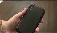 Apple iPhone X 10 Black Leather Folio Case unbox and review