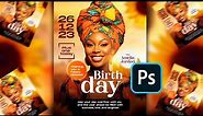 How to Design an Epic Birthday Flyer | Adobe Photoshop Tutorial for Beginners with PSD File