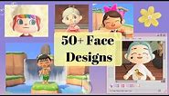 50+ AESTHETIC ⭐️ FACE PAINT Design Codes for Animal Crossing: New Horizons (ACNH Patterns)