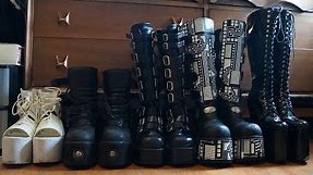 My Platform Shoe/Goth Boot Collection - 2015