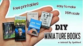 DIY Miniature Books Tutorial! (1/6th scale)