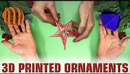 3D Printed Christmas Ornaments: Design for Mass Production 3D Printing