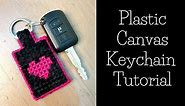 Plastic Canvas keychain || DIY easy keychain tutorial