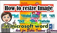 How to Resize Image (1x1, 2x2, wallet size, 3R, 4R,5R,1wholesize) #Best for Extra Income @ home 2020