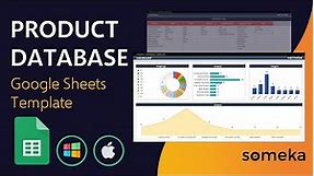 Product Database Google Sheets Template | Manage Your Product Portfolio