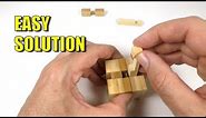 Wooden Burr Puzzle Cube Solution - 12 Piece Cube Puzzle