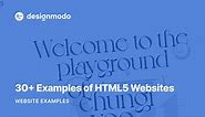 30  Examples of HTML5 Websites - Designmodo