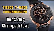 Tissot T-Race Chronograph Watch Time Setting and Chronograph Reset | SolimBD