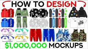 HOW TO DESIGN CLOTHING MOCKUPS FOR YOUR BRAND 2024 [WALKTHROUGH]