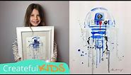 How to paint R2-D2 --Art Lesson for Kids