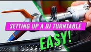 How To Quickly Set Up a Turntable for DJs | Height, Balance & Tracking Force/Weight - EASY!