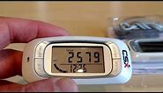 How to setup the CSX P381 Pedometer for Walking