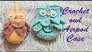 Crochet Owl Airpod Case || Airpod Case For Beginners🦉