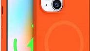 FELONY CASE - Stylish Neon Orange Phone Cover for iPhone 15 Plus, Compatible with MagSafe - 360° Shockproof Protective Cases Designed for Apple iPhone 15 Plus