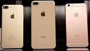 iPhone 8 New Gold Color Comparison! vs Gold and Rose Gold