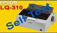 EPSON LQ-310 Dot Matrix Printer (Self Test)