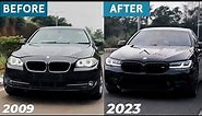 India' first 2009 BMW 5 series modified to 2023 Bmw 5 series | By 999 automotive | wheelshub