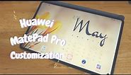 How I Customized My Huawei MatePad Pro Aesthetic Without 3rd Party Apps + How I Create My Wallpaper
