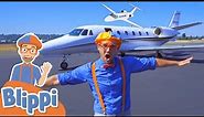 Blippi Explores a Private Jet | Learn About Airplanes! | Educational Videos For Kids