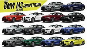 2023 BMW M3 Competition Sedan - All Color Options - Images | AUTOBICS