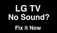 LG TV No Sound - Fix it Now