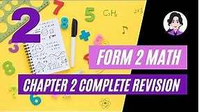 PT3 KSSM Mathematics Form 2 (Factorisation and Algebraic Fractions) Chapter 2 Complete Revision