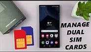 Samsung Galaxy S24 / S24 Ultra: How To Manage Dual SIM Cards