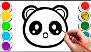 Panda 🐼 Drawing, Painting & Coloring For Kids and Toddlers_ Child Art