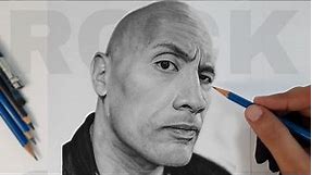 Drawing Dwayne " THE ROCK " Johnson || Realistic Portrait Drawing