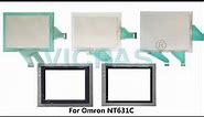 Touch screen panel for Omron NT631C series repair with overlay, membrane keypad and lcd display
