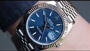 ROLEX DATEJUST 41 Blue dial with white gold bezel and jubilee bracelet