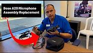 How to replace the microphone and cable on a Bose A20 Aviation Headset (Bluetooth audio upgrade)