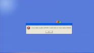 Windows xp shutdown error