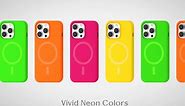 FELONY CASE - iPhone 12/12 Pro MagSafe Case, Stylish Neon Orange iPhone Case - 360° Shockproof Protective Case Designed for iPhone 12/12 Pro- Compatible with MagSafe