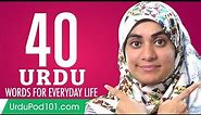 40 Urdu Words for Everyday Life - Basic Vocabulary #2
