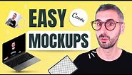 How to Create MOCKUPS in Canva - EASY! - T-shirt, Mug and Instagram Mockup Tutorial🎽☕📱