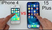 iPhone 15 plus vs 4 Comparison