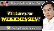 What are your WEAKNESSES? | Tagalog Job Interview Tips & Tutorial