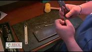 Leather Craft Training #3 - Setting Rivets - Basic Skills HD