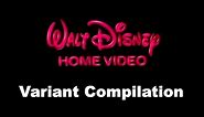 1986 Walt Disney Home Video Logo - Variant Compilation (UPDATED 3/31/16)
