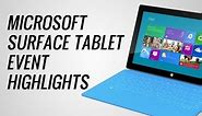 Microsoft Surface Tablet Highlights