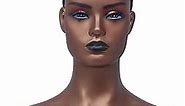 Realistic Female Mannequin Head with Shoulder Luxy Design Display Manikin Head Bust for Wigs,Makeup,Beauty Accessories Displaying
