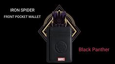 Iron Spider-RFID Front Pocket Minimalist Wallet-Black Panther Edition