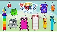 Numberblocks World #1 - Meet Numberblocks 1-10 and Learn How to Trace Their Numerals | BlueZoo Games