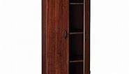 ClosetMaid Pantry Cabinet Cupboard with 2 Doors Adjustable Shelves, Standing, Storage for Kitchen, Laundry or Utility Room, Dark Cherry