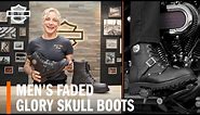 Harley-Davidson Men's Faded Glory Skull Motorcycle Riding Boot Overview